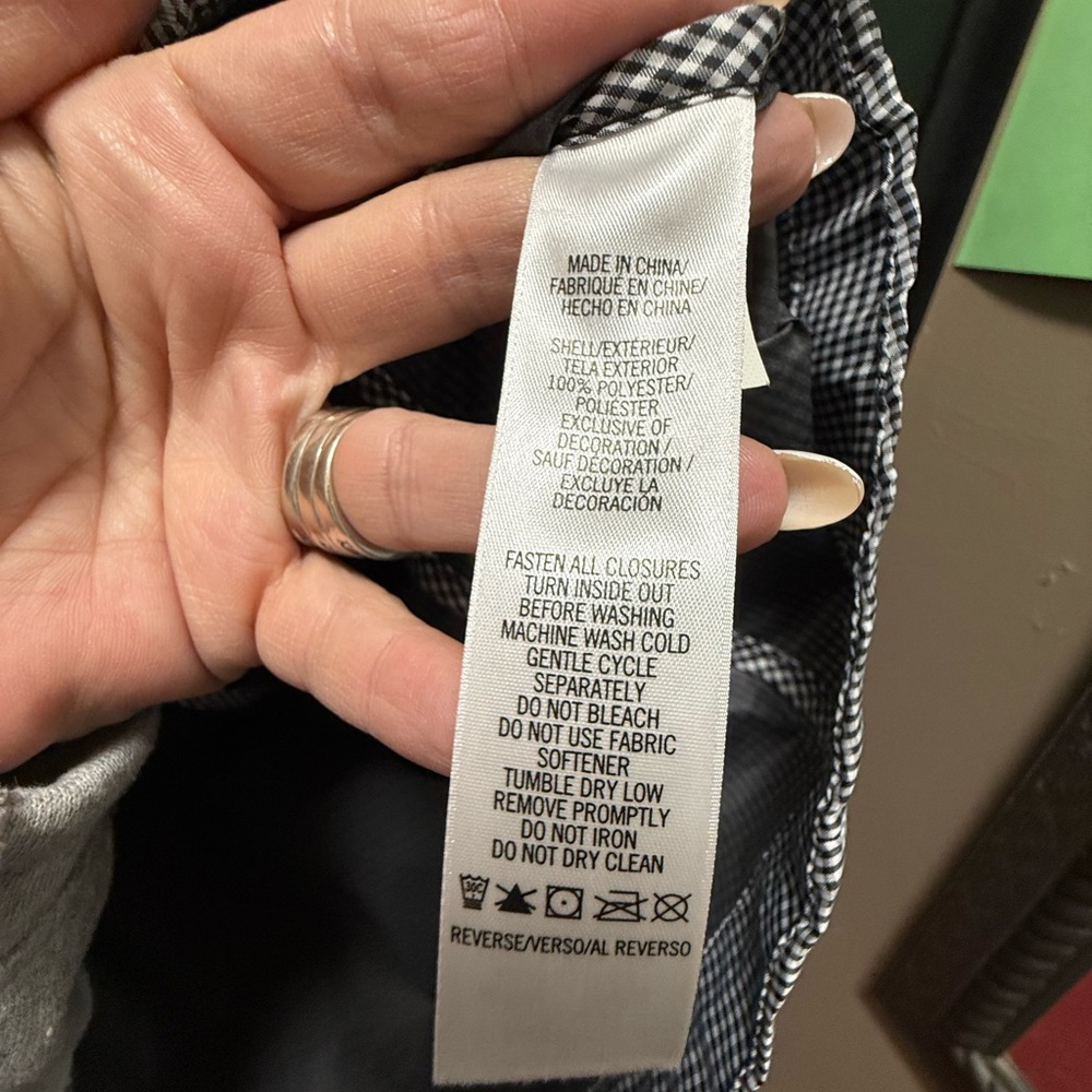 Izod Performance Gray Gingham Lightweight Zip Jac… - image 3